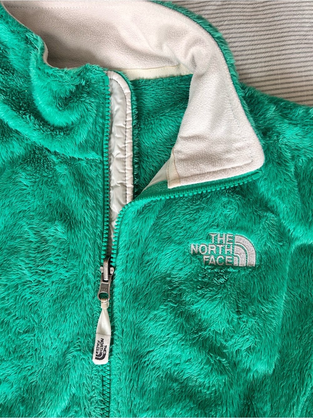 The North Face Osito Fleece Jacket Emerald Green Full Zip Women’s. Size M - Picture 2 of 8